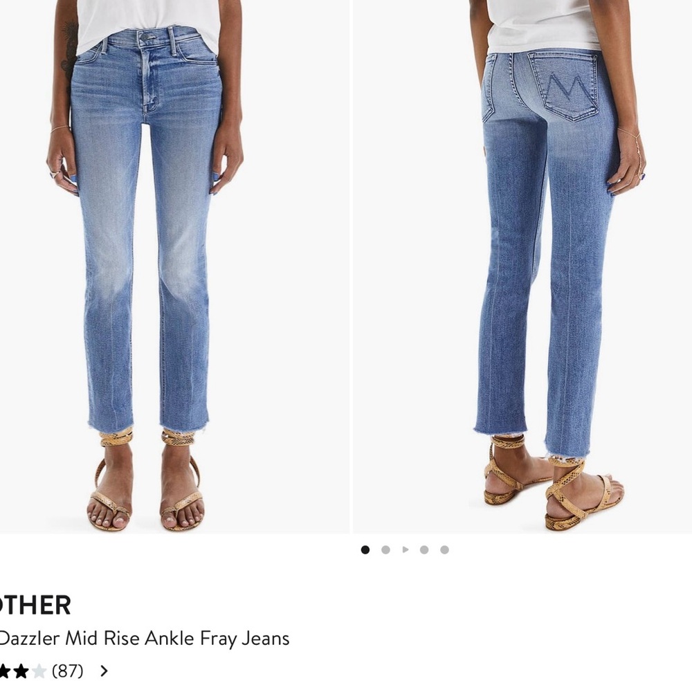 MOTHER Women's Dazzler Fray Jean Size 26